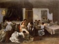 Vestir a la muerta Vestir a la novia Realista Realista pintor Gustave Courbet
